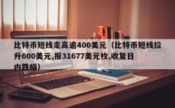 比特币短线走高逾400美元（比特币短线拉升600美元,报31677美元枚,收复日内跌幅）